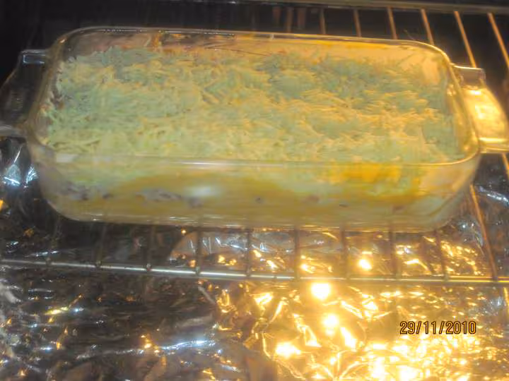 Hachis de boudin oignon au potiron gratines
