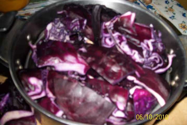 Hachis de chou rouge