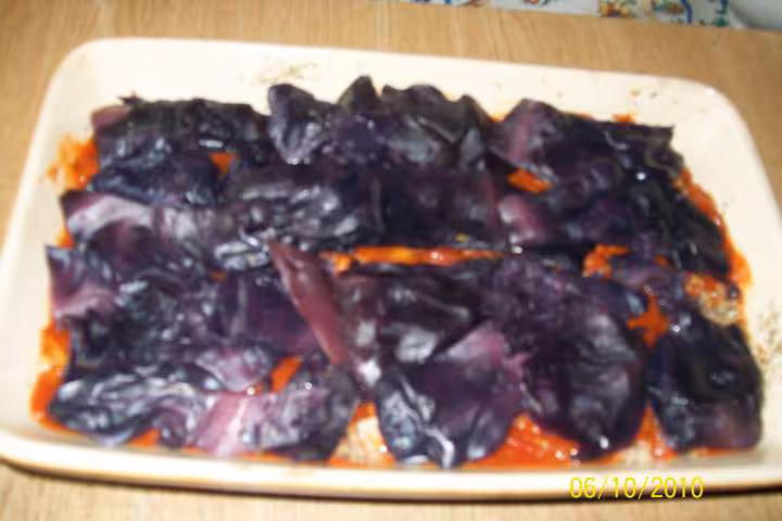 Hachis de chou rouge