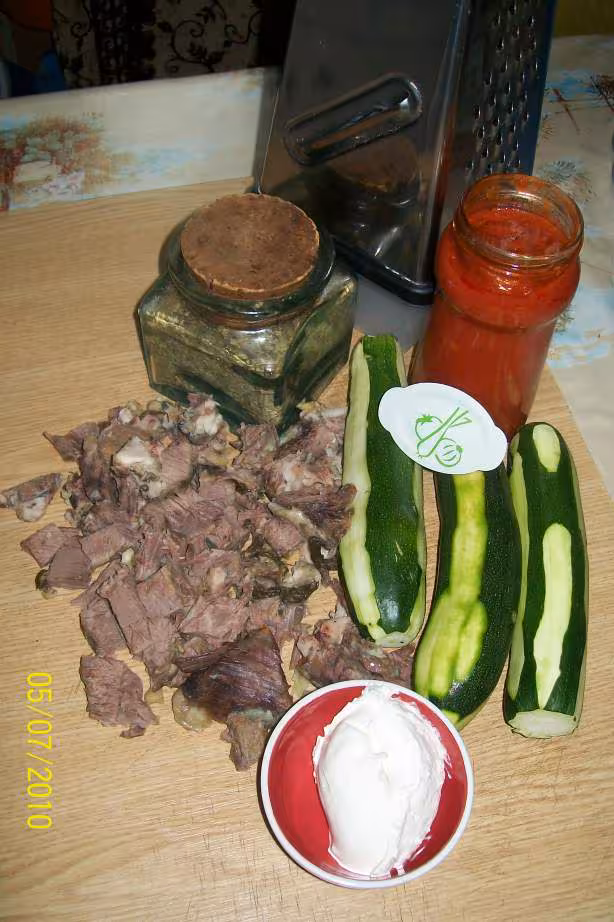 Hachis de courgettes