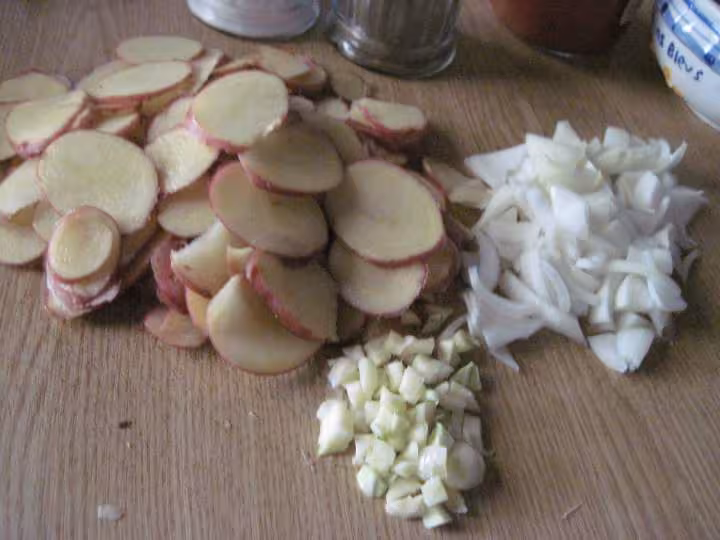Hachis de pommes de terre au boursin herbes