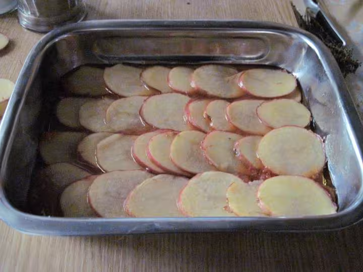 Hachis de pommes de terre au boursin herbes