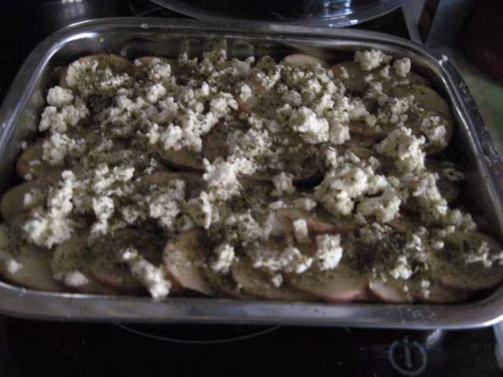 Hachis de pommes de terre au boursin herbes
