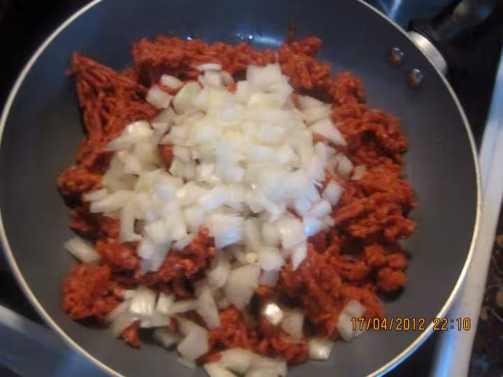 Hachis de viande de boeuf et chou chinois