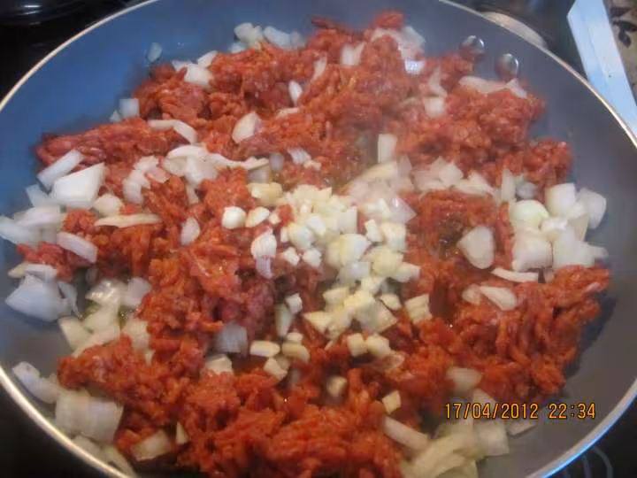 Hachis de viande de boeuf et chou chinois