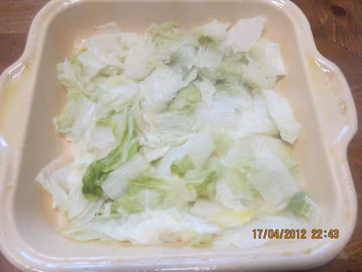 Hachis de viande de boeuf et chou chinois