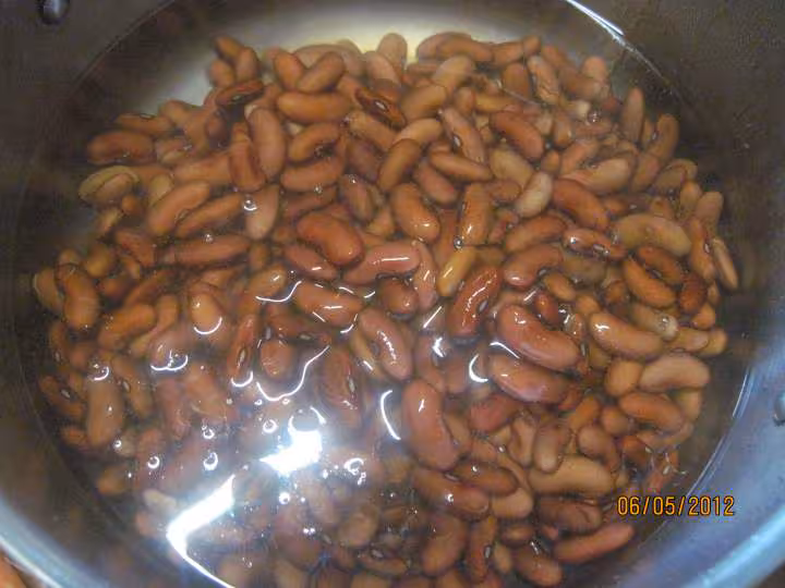 Haricots rouges au petit sale