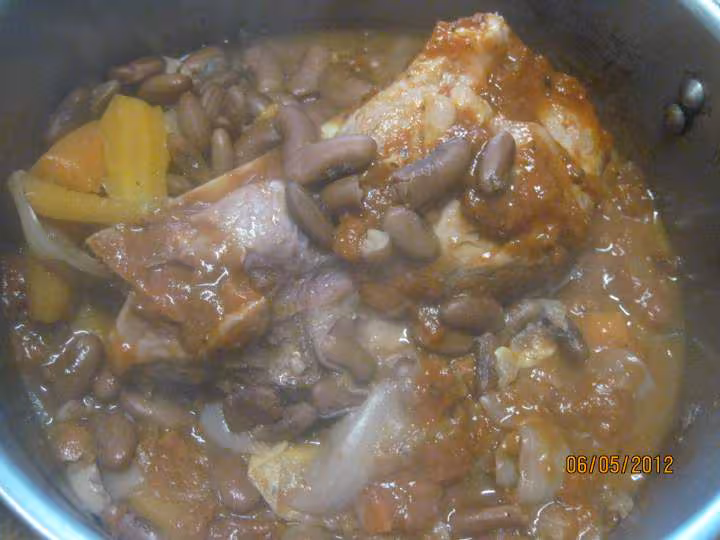 Haricots rouges au petit sale