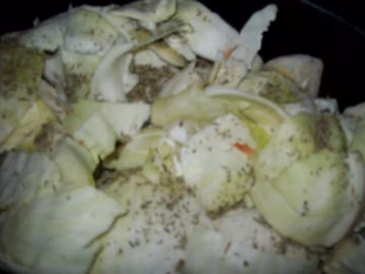Hauts de cuisses de poulets au chou