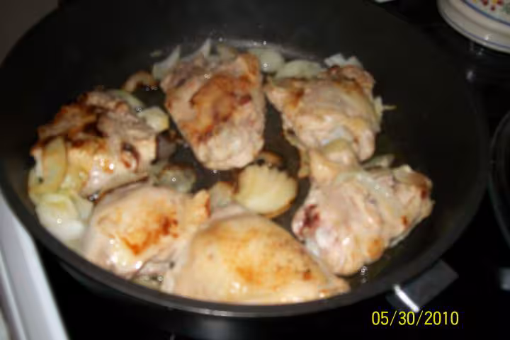 Hauts de poulets aux champignons