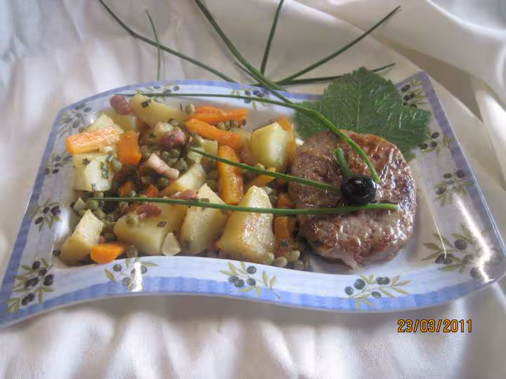 Jardiniere de legumes a la ciboulette