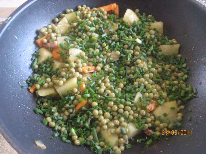 Jardiniere de legumes a la ciboulette