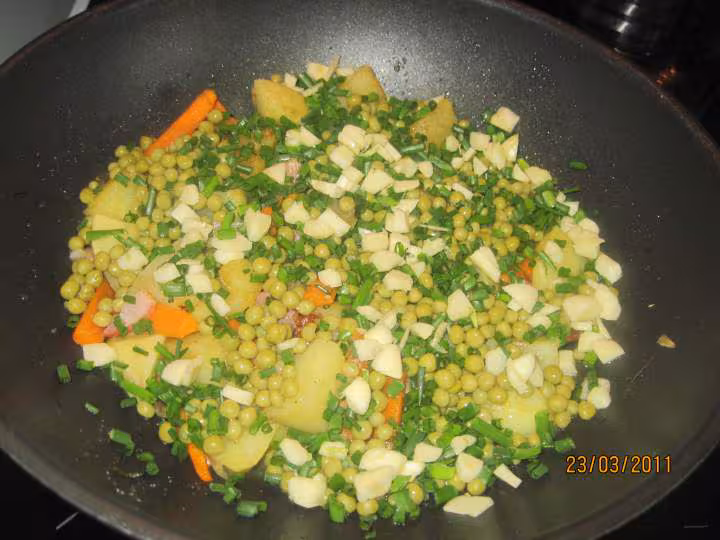 Jardiniere de legumes a la ciboulette