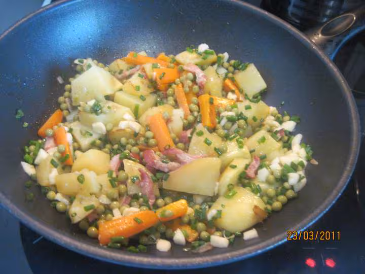 Jardiniere de legumes a la ciboulette