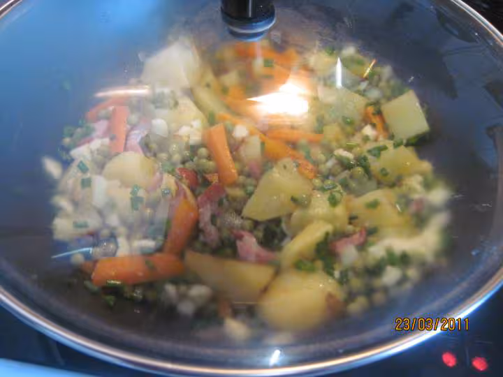 Jardiniere de legumes a la ciboulette