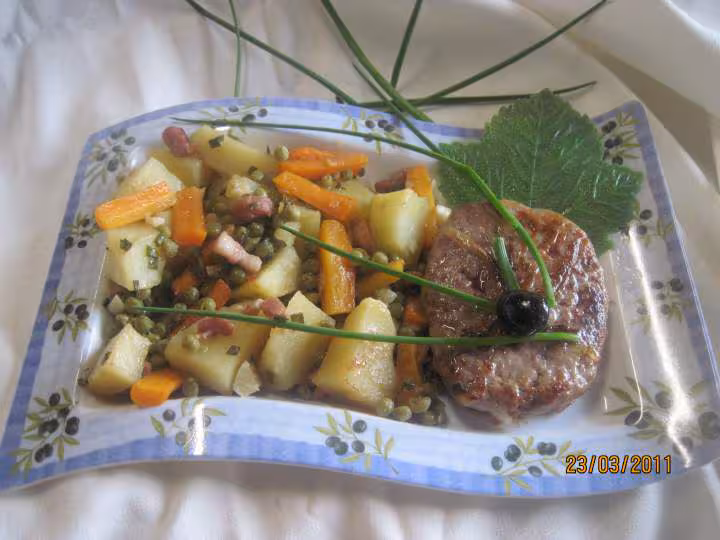 Jardiniere de legumes a la ciboulette