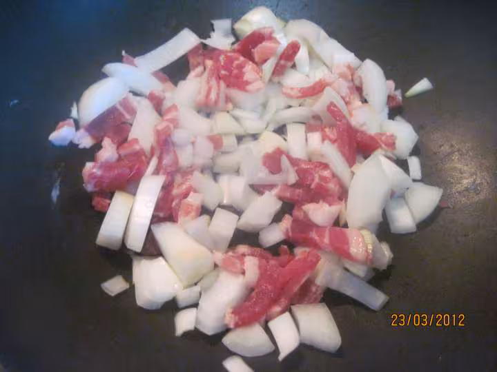 Jardiniere de legumes au saute de porc