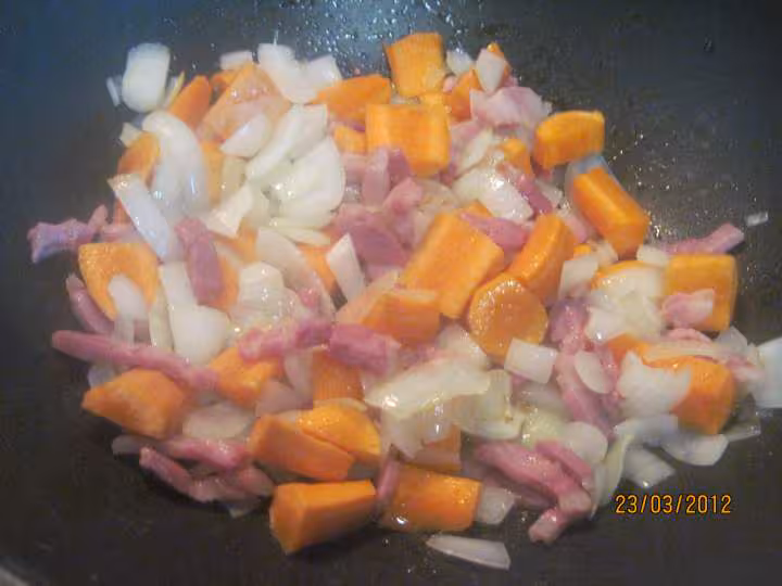 Jardiniere de legumes au saute de porc