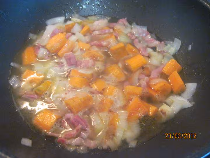 Jardiniere de legumes au saute de porc