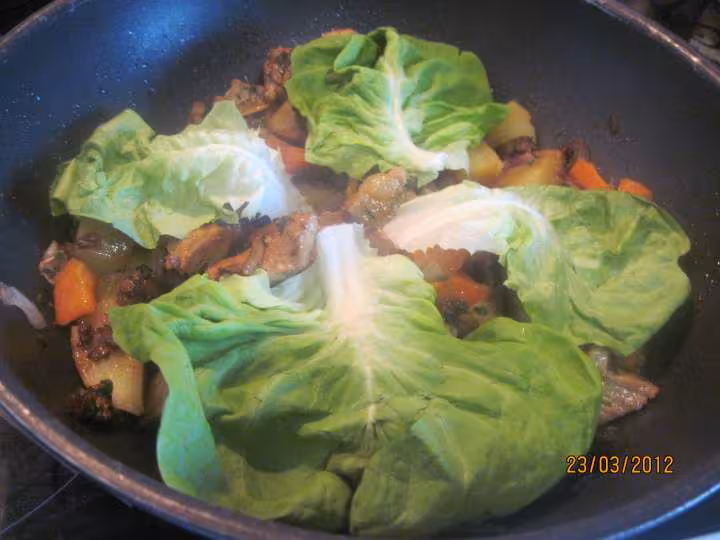 Jardiniere de legumes au saute de porc