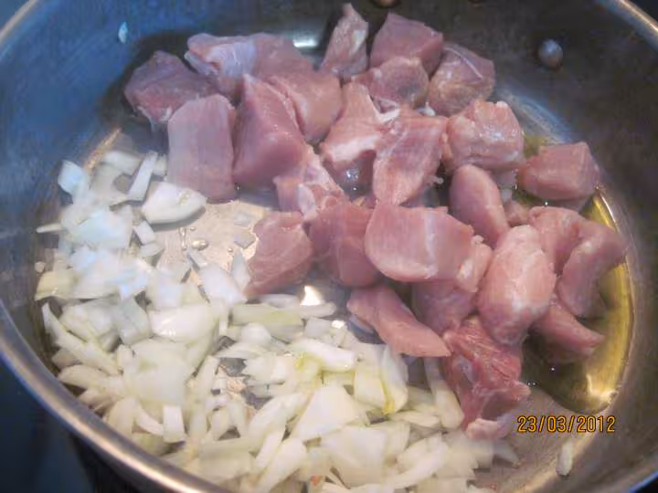 Jardiniere de legumes au saute de porc
