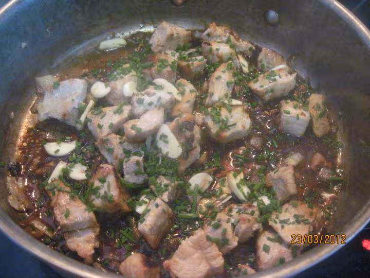 Jardiniere de legumes au saute de porc