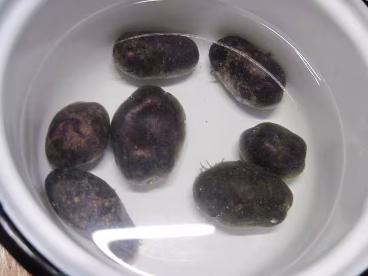 Jardiniere de legumes aux pommes de terre vitelottes