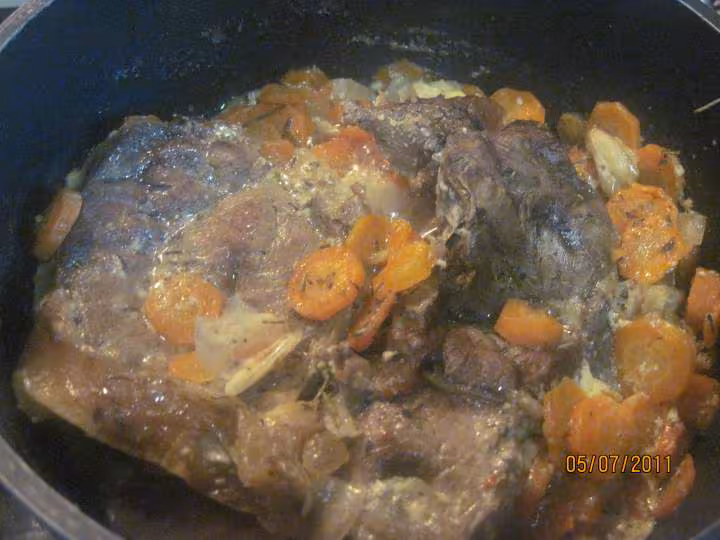 Jarret de boeuf aux carottes