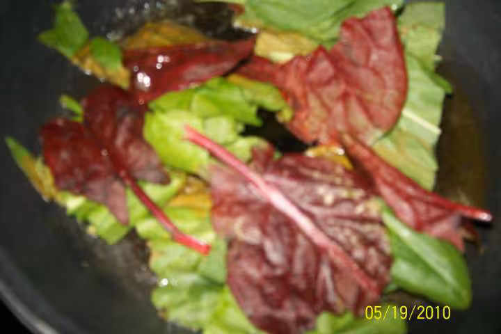 L oseille rouge et herbes aromatiques