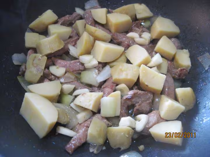 Lamelles de steaks de canard cuisinees