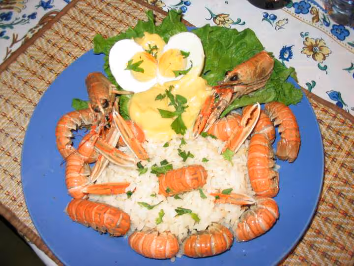 Langoustines au marsala