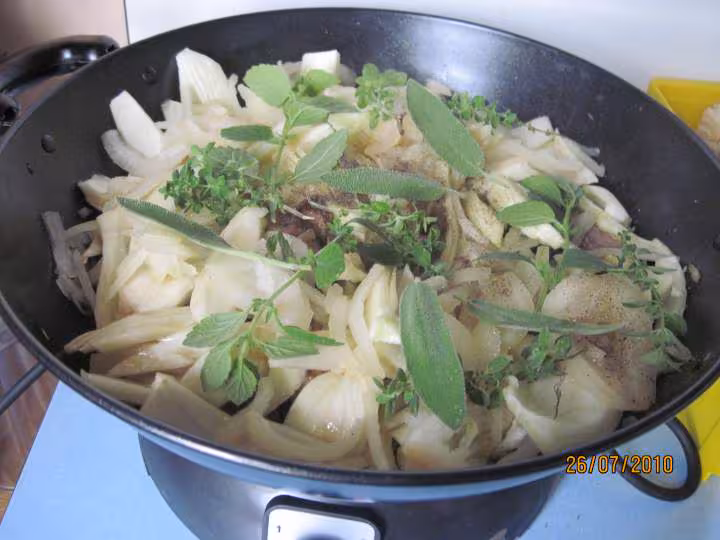 Lapin au fenouil cuisine au wok