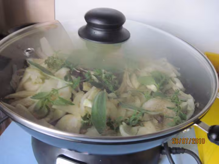 Lapin au fenouil cuisine au wok