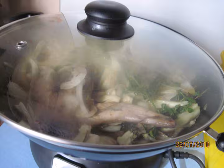 Lapin au fenouil cuisine au wok