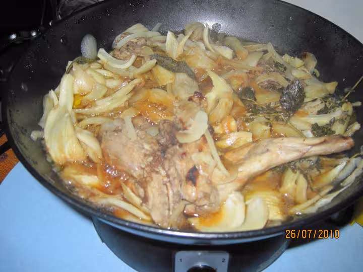 Lapin au fenouil cuisine au wok