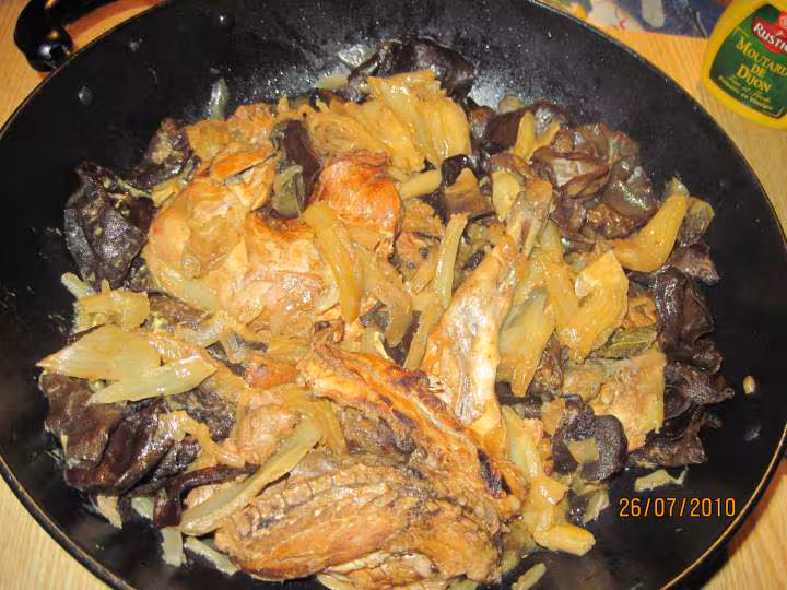 Lapin au fenouil cuisine au wok