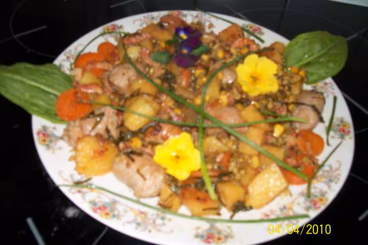 Legumes aux saucisses de toulouse