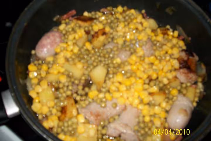 Legumes aux saucisses de toulouse