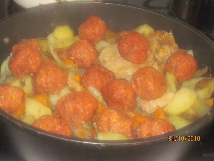 Legumes divers aux 2 viandes