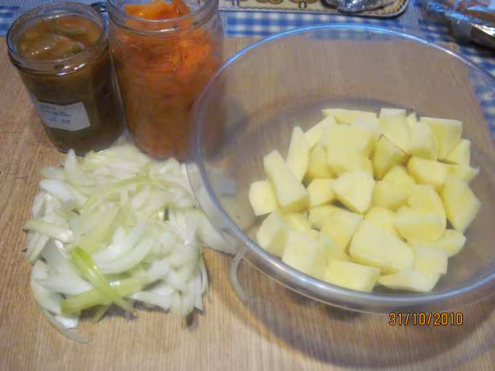 Legumes divers aux 2 viandes au massale