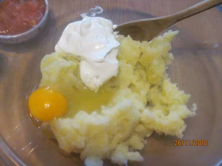 Legumes farcis en puree aux fruits de mer