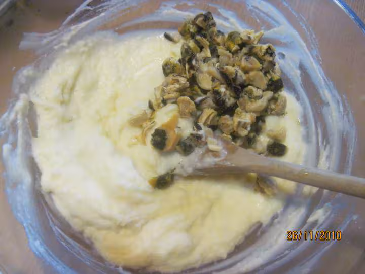 Legumes farcis en puree aux fruits de mer
