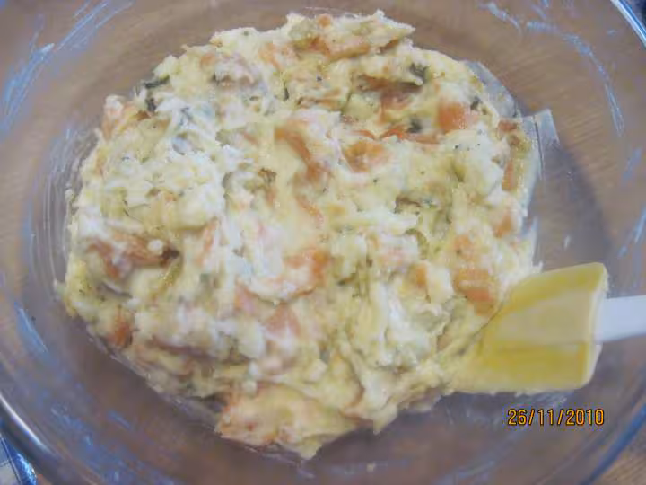 Legumes farcis en puree aux fruits de mer