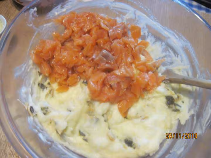 Legumes farcis en puree aux fruits de mer