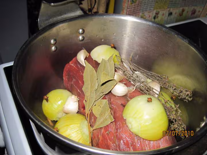 Longe de boeuf aux legumes