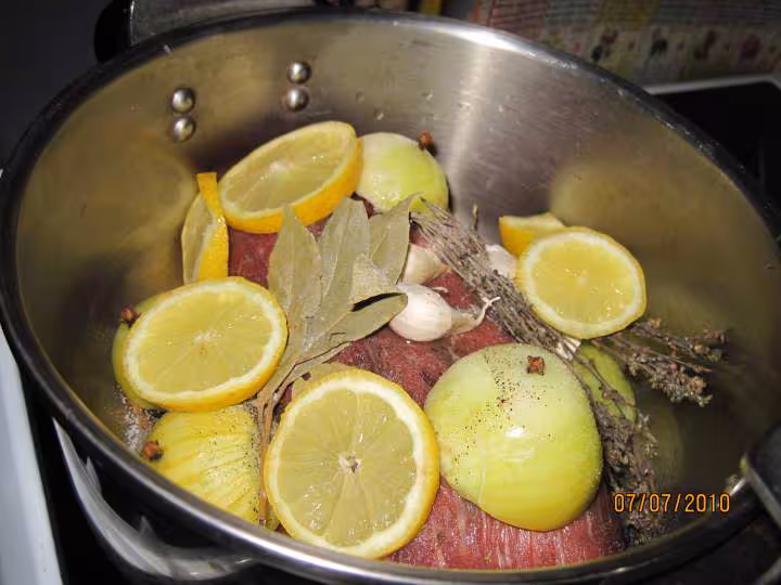 Longe de boeuf aux legumes