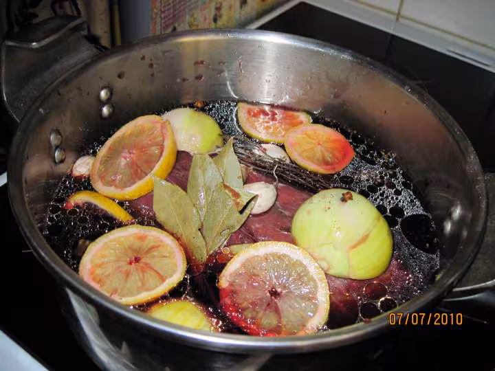 Longe de boeuf aux legumes