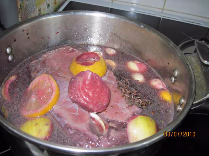 Longe de boeuf aux legumes