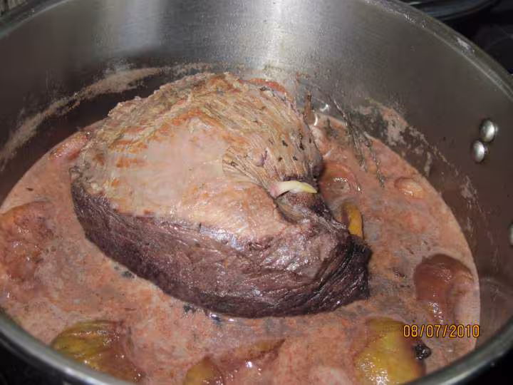 Longe de boeuf aux legumes