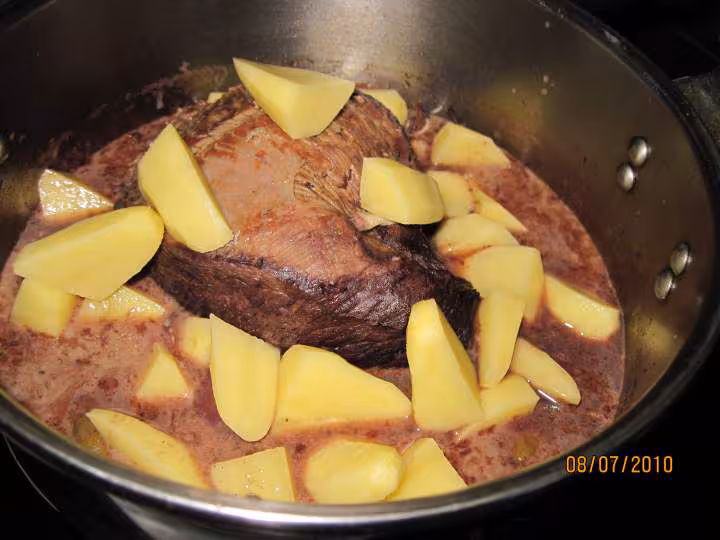 Longe de boeuf aux legumes